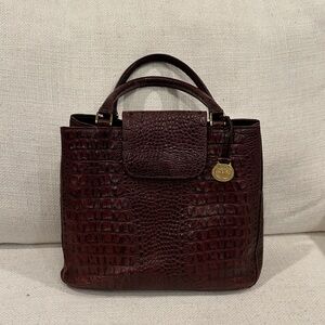 Brahmin burgundy handbag